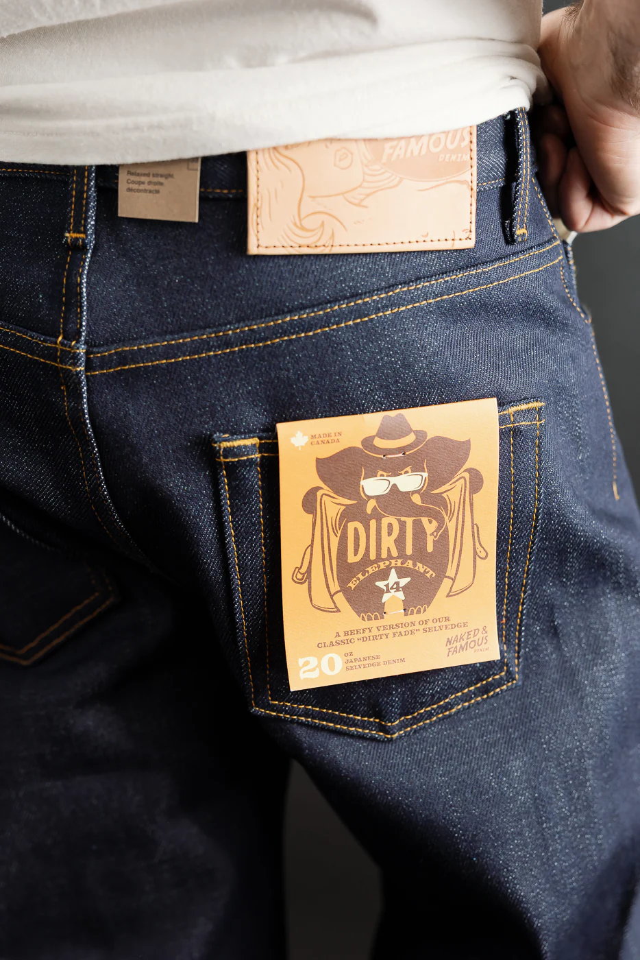 20oz - Dirty Elephant 14 Selvedge - Strong Guy - Image 18