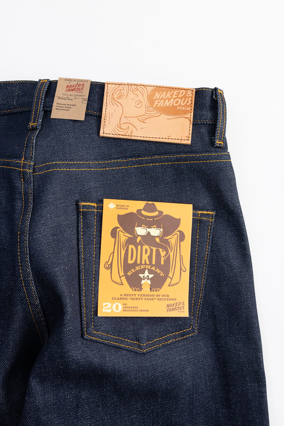 20oz - Dirty Elephant 14 Selvedge - Strong Guy - Image 2