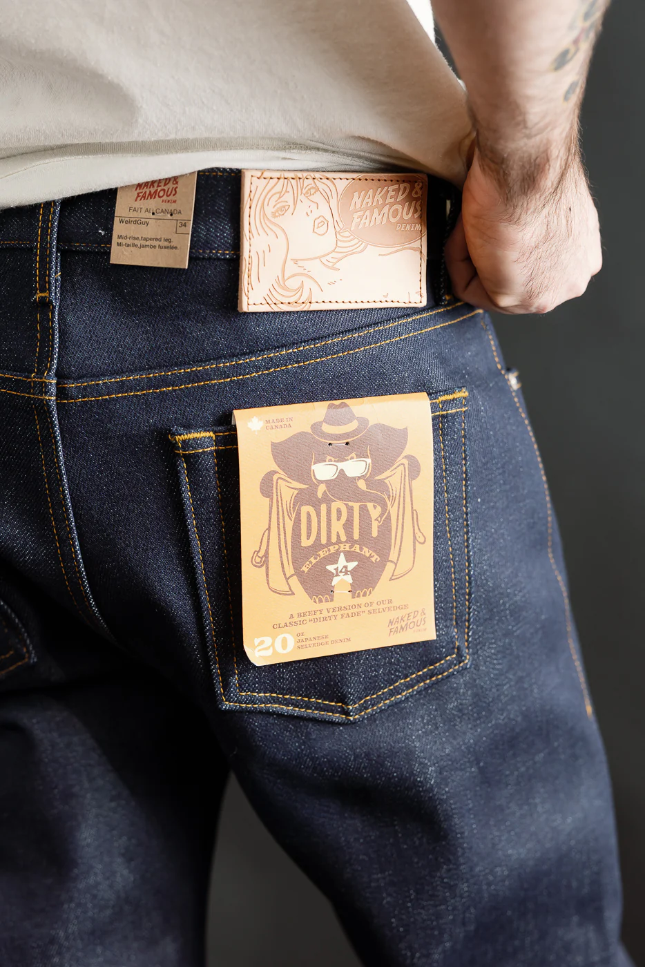 20oz - Dirty Elephant 14 Selvedge - Weird Guy - Image 18