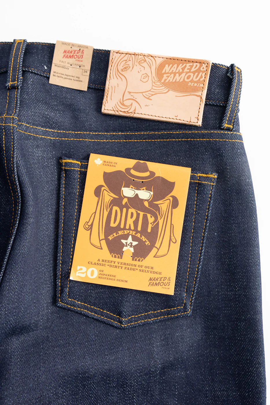 20oz - Dirty Elephant 14 Selvedge - Weird Guy - Image 2
