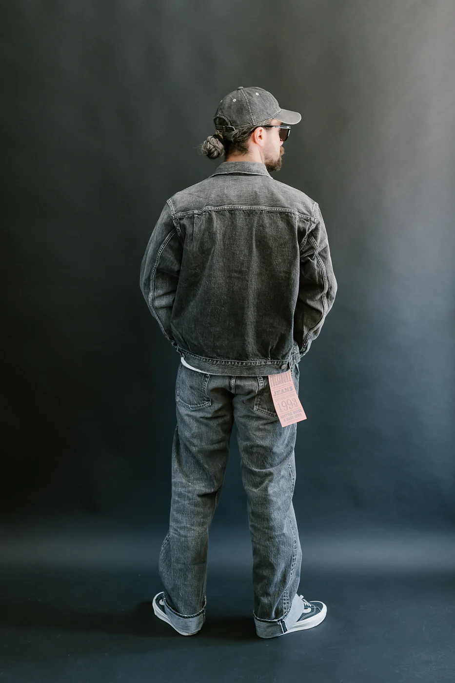 2102BKHW - 13.7oz Black Selvedge Denim Dartford - Type II - Image 11