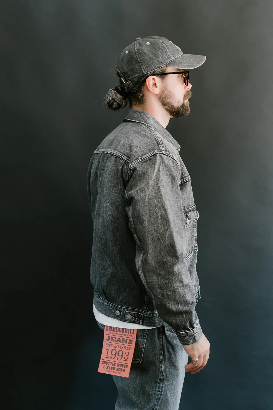 2102BKHW - 13.7oz Black Selvedge Denim Dartford - Type II - Image 14