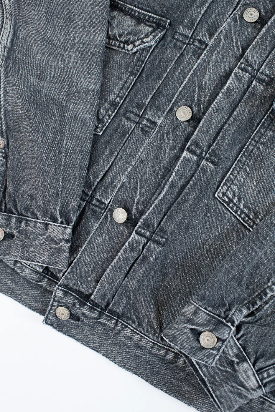 2102BKHW - 13.7oz Black Selvedge Denim Dartford - Type II - Image 5