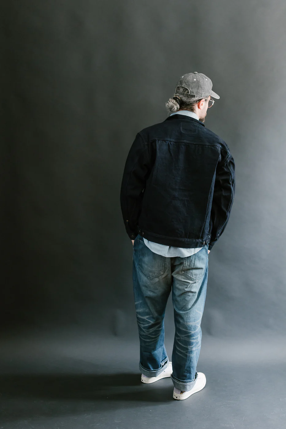 2102SRB - 15.5oz Super Rough Selvedge Type II Jacket - Indigo x Black - Image 10