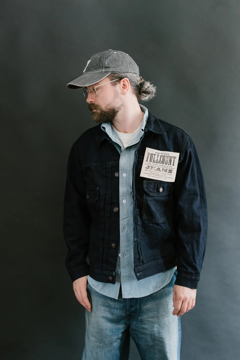 2102SRB - 15.5oz Super Rough Selvedge Type II Jacket - Indigo x Black - Image 16