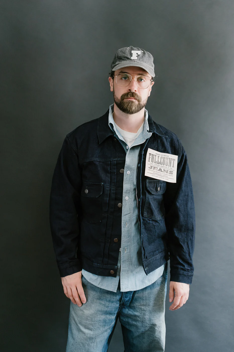 2102SRB - 15.5oz Super Rough Selvedge Type II Jacket - Indigo x Black - Image 17