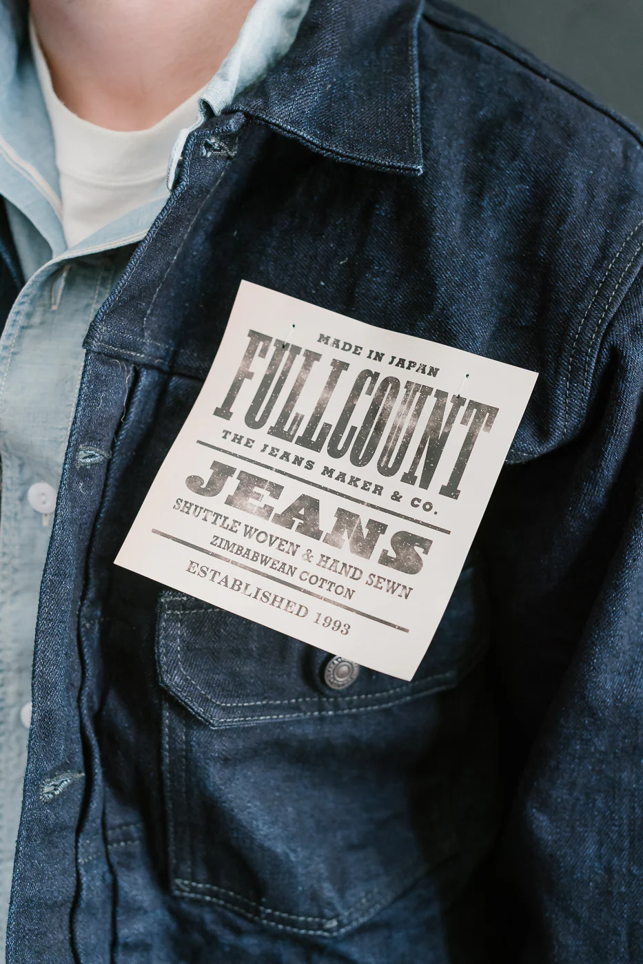 2102SRB - 15.5oz Super Rough Selvedge Type II Jacket - Indigo x Black - Image 18