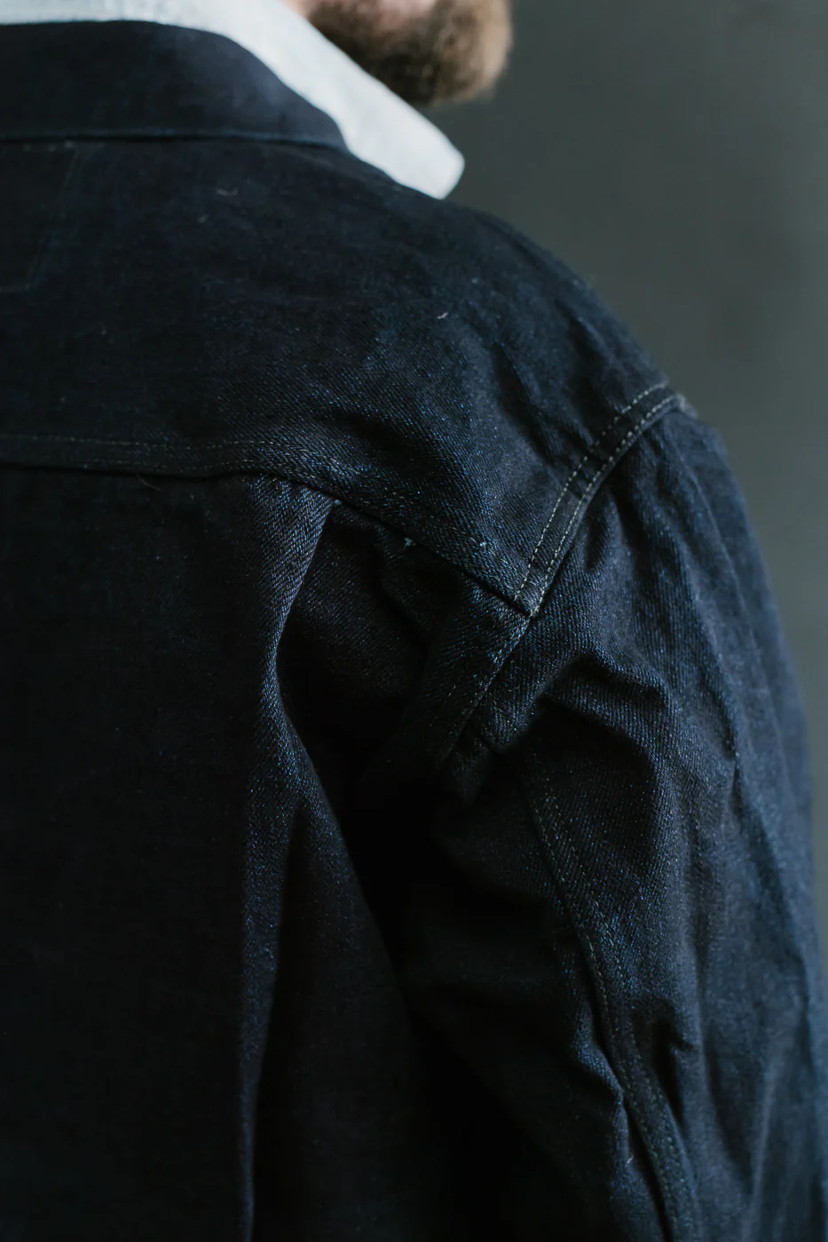 2102SRB - 15.5oz Super Rough Selvedge Type II Jacket - Indigo x Black - Image 23