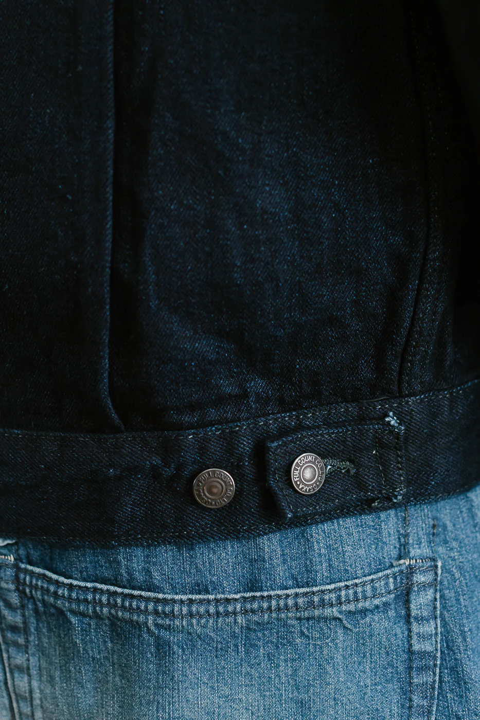 2102SRB - 15.5oz Super Rough Selvedge Type II Jacket - Indigo x Black - Image 24