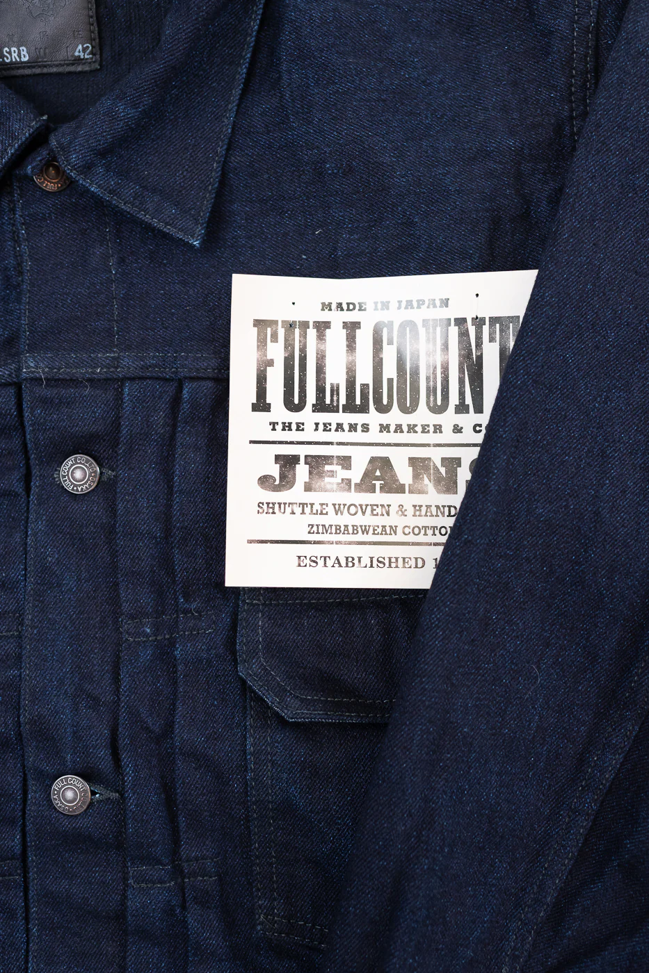 2102SRB - 15.5oz Super Rough Selvedge Type II Jacket - Indigo x Black - Image 4