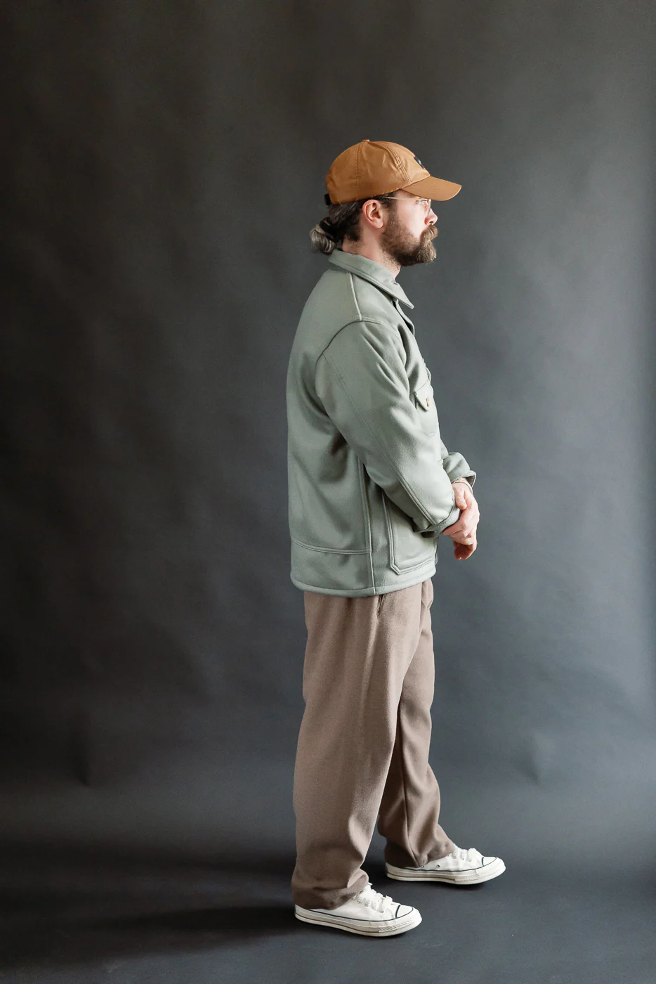 2106R-BMG - Cruzer 5-R Beaver Melton Jacket - Pale Green - Image 7