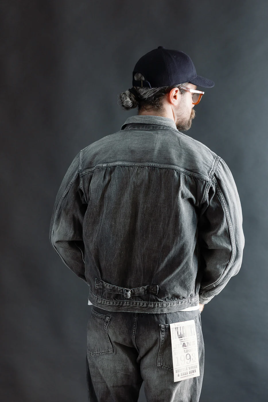 2107BKSSHW - 11.5oz "Super Smooth" Black Selvedge Denim Dartford Jacket - Type I - Image 12