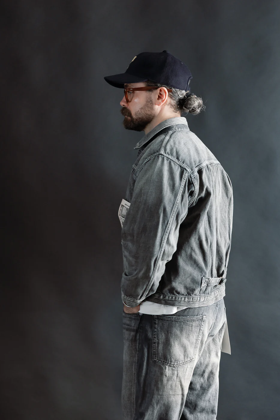2107BKSSHW - 11.5oz "Super Smooth" Black Selvedge Denim Dartford Jacket - Type I - Image 13