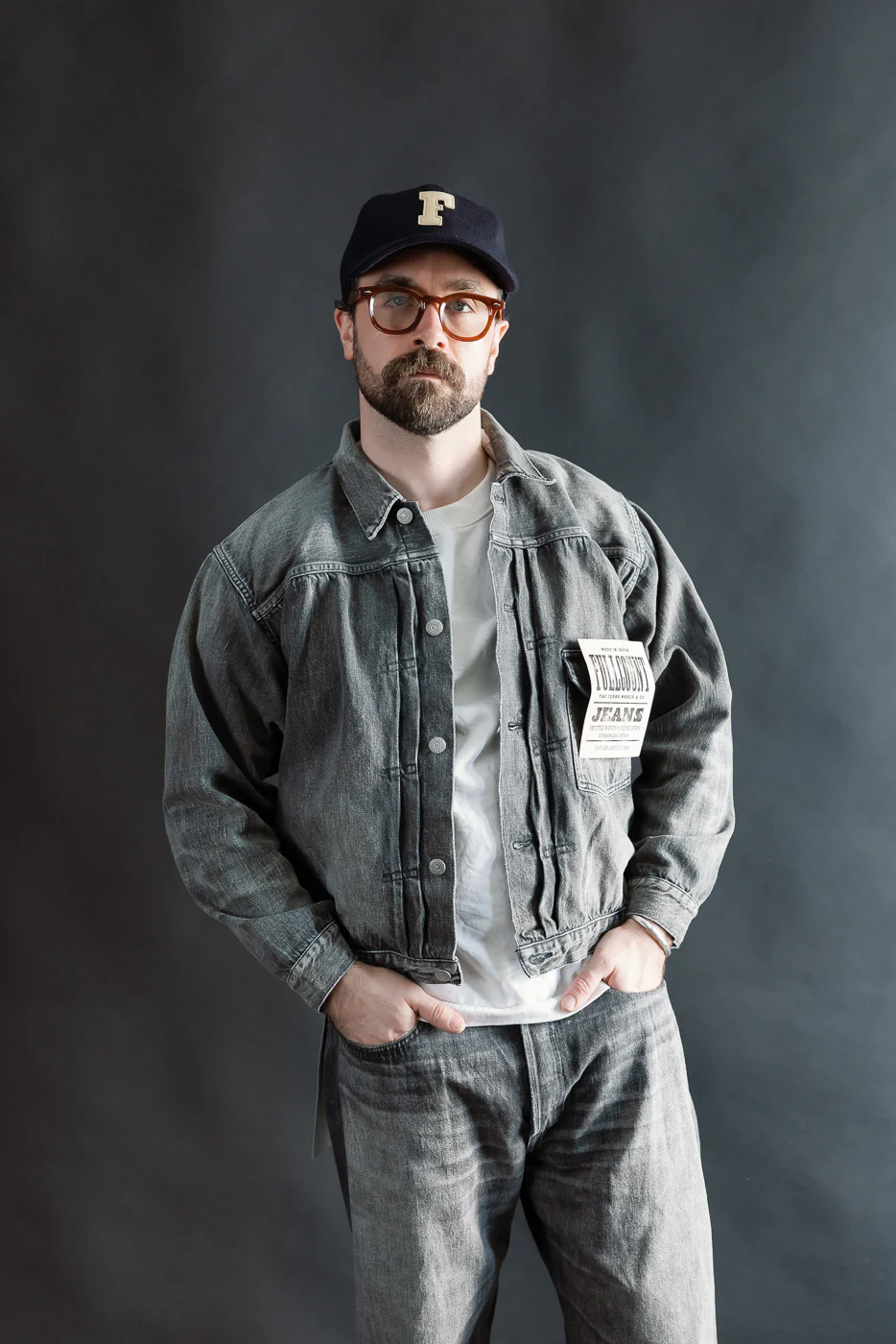 2107BKSSHW - 11.5oz "Super Smooth" Black Selvedge Denim Dartford Jacket - Type I - Image 15