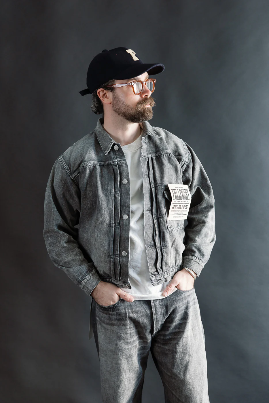 2107BKSSHW - 11.5oz "Super Smooth" Black Selvedge Denim Dartford Jacket - Type I - Image 16