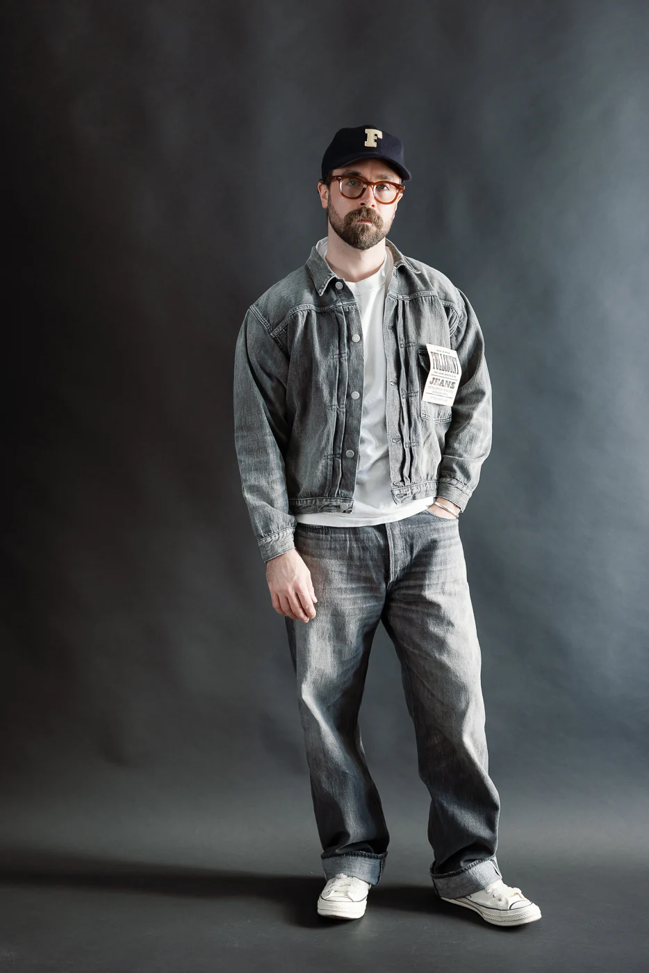 2107BKSSHW - 11.5oz "Super Smooth" Black Selvedge Denim Dartford Jacket - Type I - Image 7