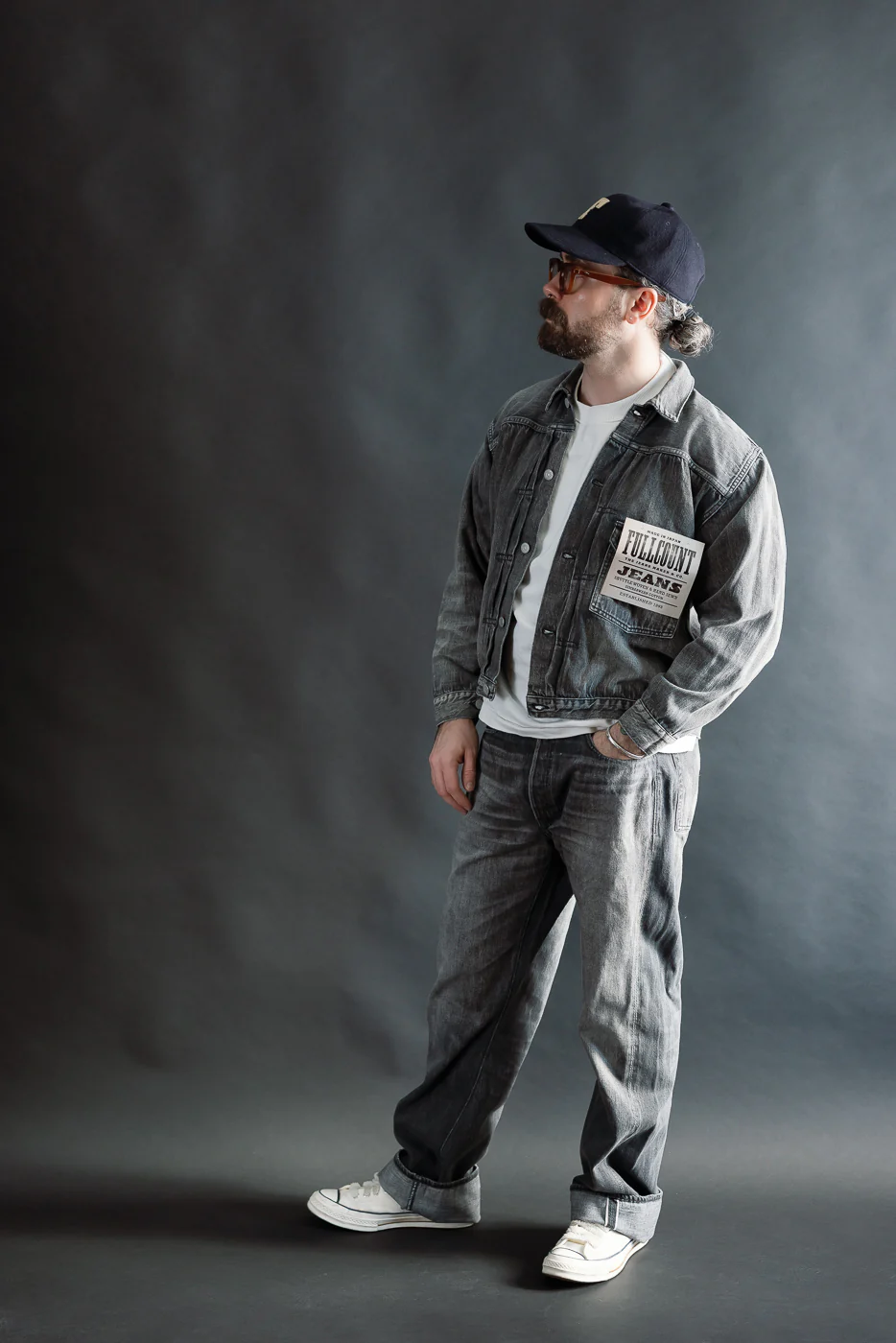 2107BKSSHW - 11.5oz "Super Smooth" Black Selvedge Denim Dartford Jacket - Type I - Image 8