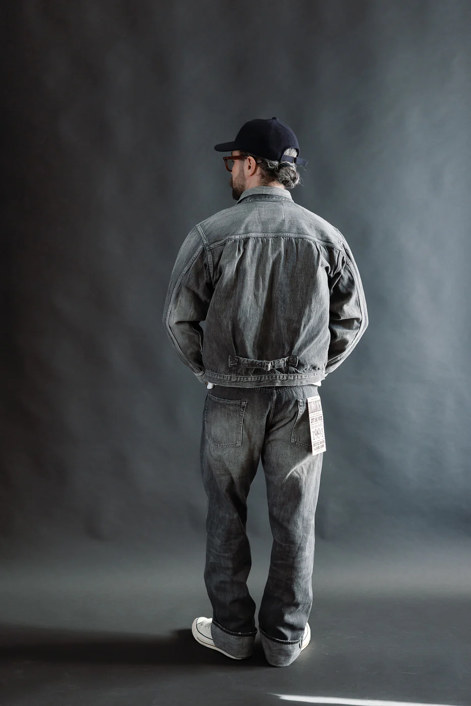 2107BKSSHW - 11.5oz "Super Smooth" Black Selvedge Denim Dartford Jacket - Type I - Image 9