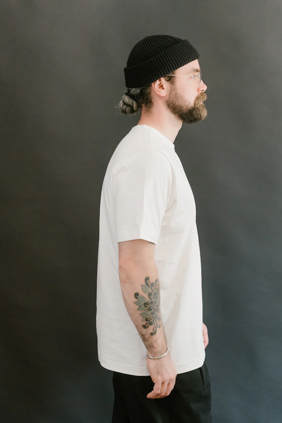 214.01 - 7.2oz Loopwheeled Relax Fit Midweight T-Shirt - White - Image 13