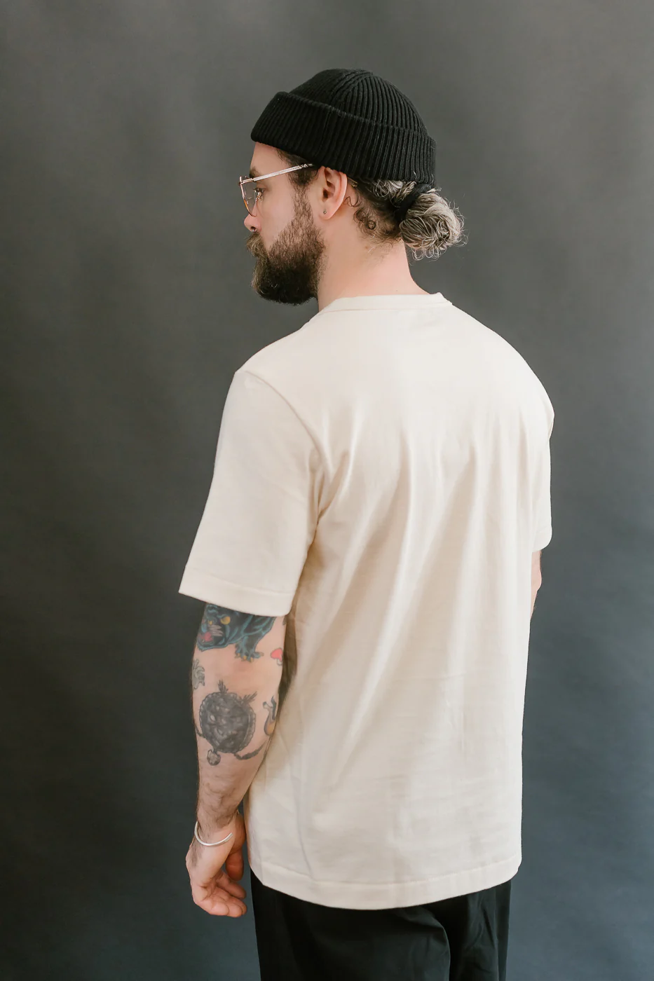 214.02 - 7.2oz Loopwheeled Relax Fit Midweight T-Shirt - Nature - Image 10