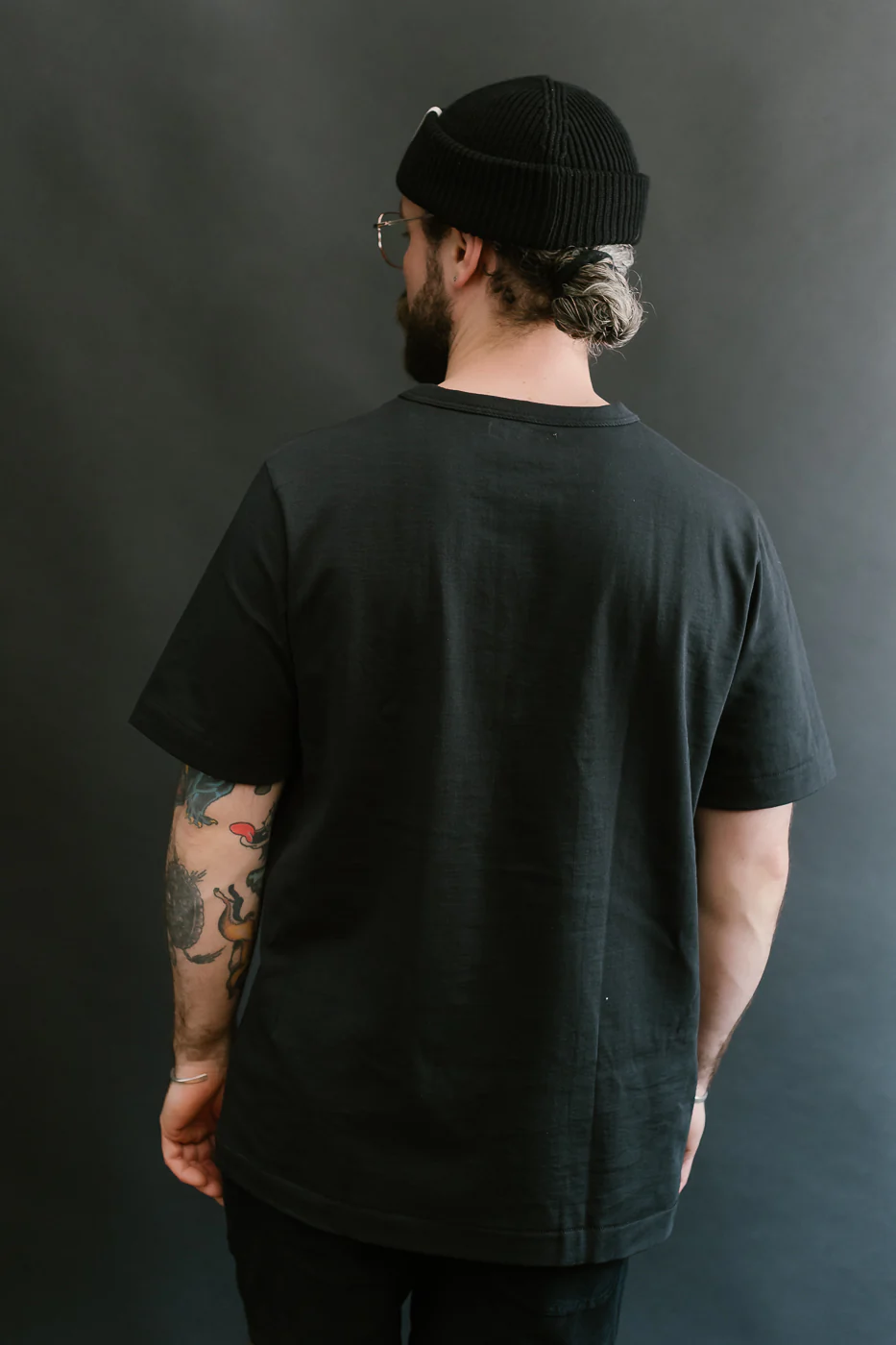 214.98 - 7.2oz Loopwheeled Relax Fit Midweight T-Shirt - Charcoal - Image 11