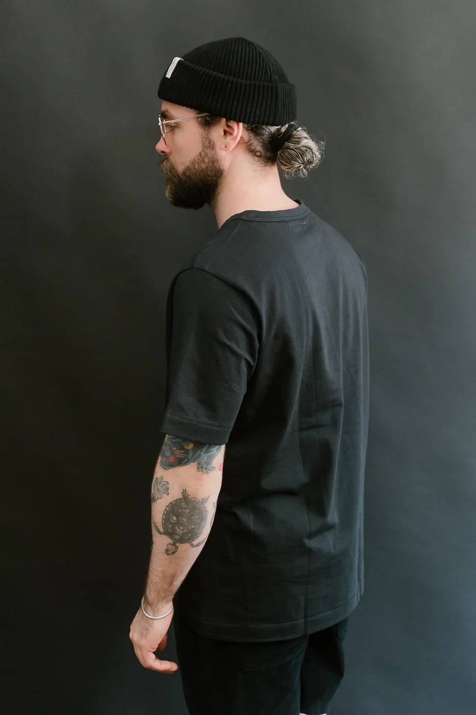 214.98 - 7.2oz Loopwheeled Relax Fit Midweight T-Shirt - Charcoal - Image 12