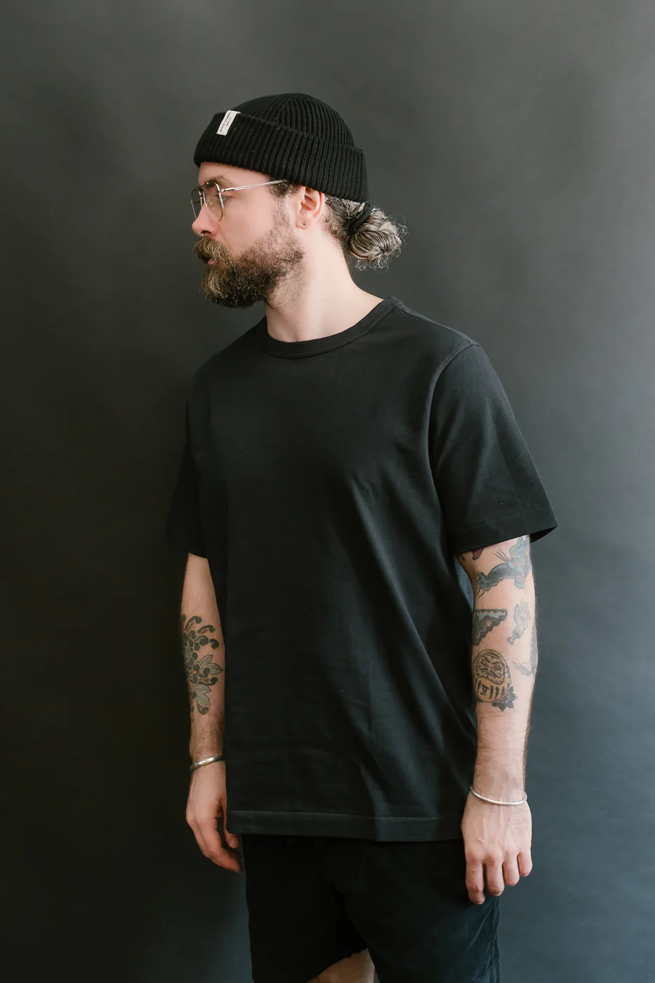 214.98 - 7.2oz Loopwheeled Relax Fit Midweight T-Shirt - Charcoal - Image 13