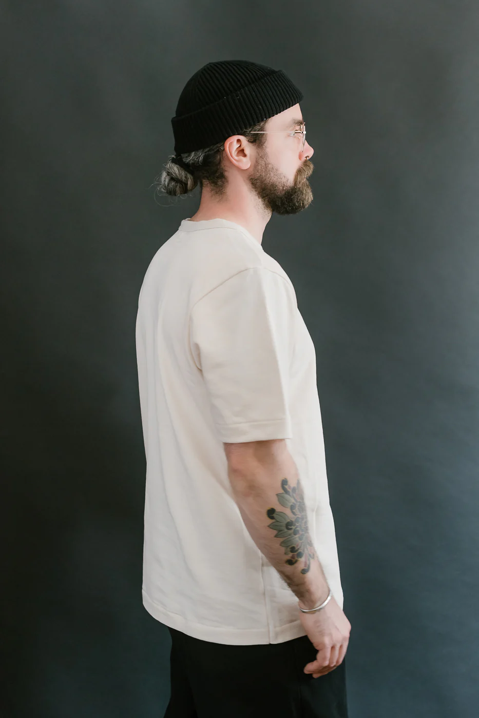 214PK.02 - 7.2oz Loopwheeled Relax Fit Pikée T-Shirt - Nature - Image 12