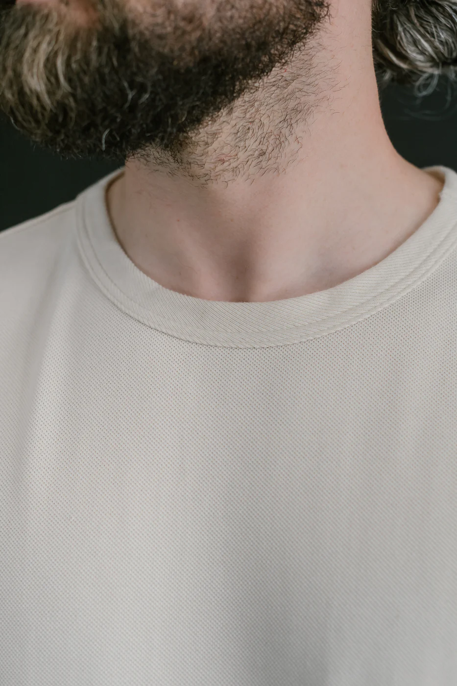 214PK.02 - 7.2oz Loopwheeled Relax Fit Pikée T-Shirt - Nature - Image 15