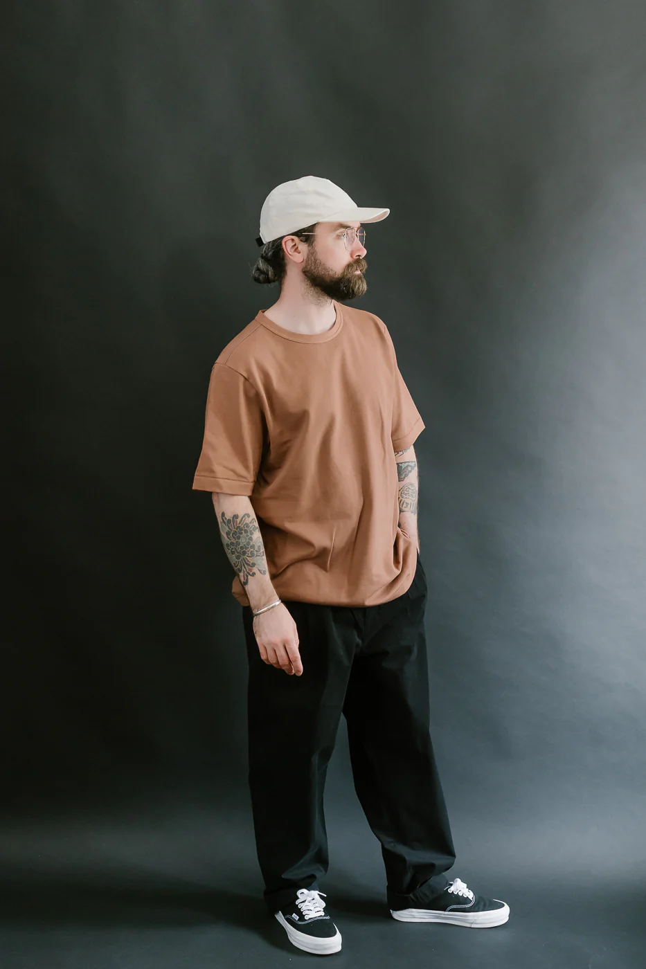 214PK.12 - 7.2oz Loopwheeled Relax Fit Pikée T-Shirt - Nut - Image 6
