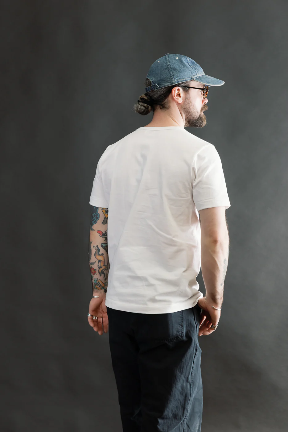 215.01 - 7.2oz Loopwheeled T-Shirt Classic Fit - White - Image 10