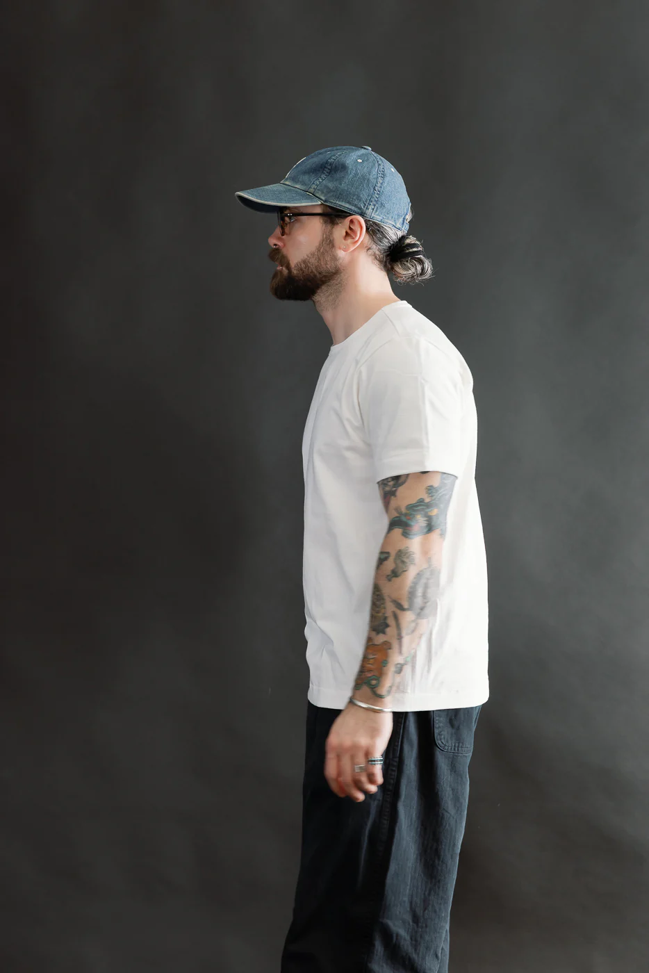 215.01 - 7.2oz Loopwheeled T-Shirt Classic Fit - White - Image 12