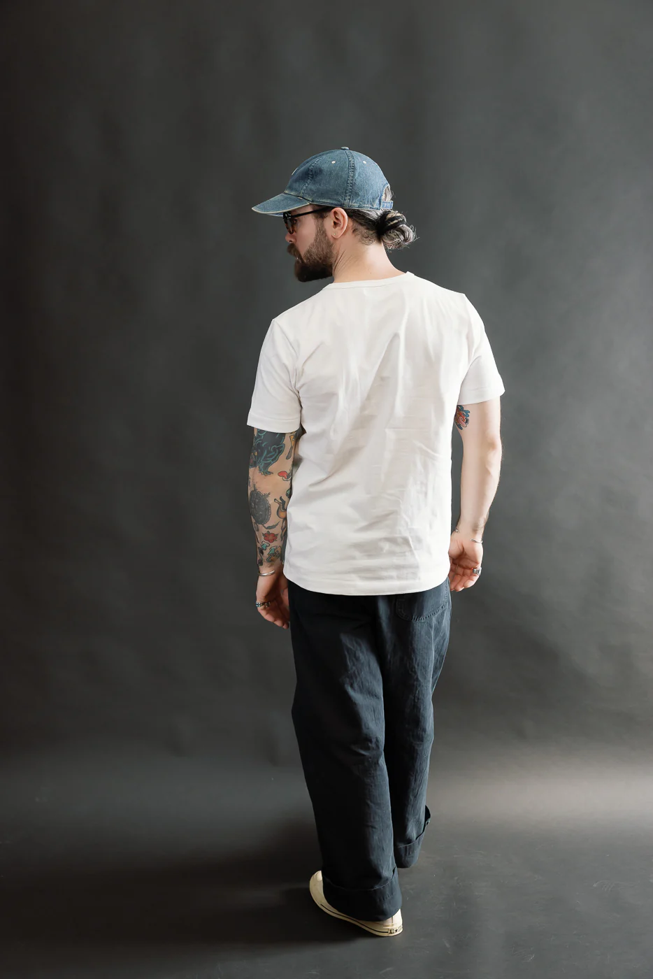 215.01 - 7.2oz Loopwheeled T-Shirt Classic Fit - White - Image 7