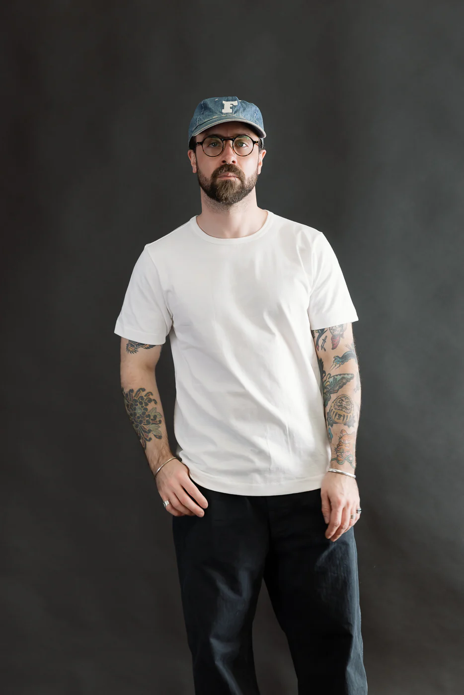 215.01 - 7.2oz Loopwheeled T-Shirt Classic Fit - White - Image 8