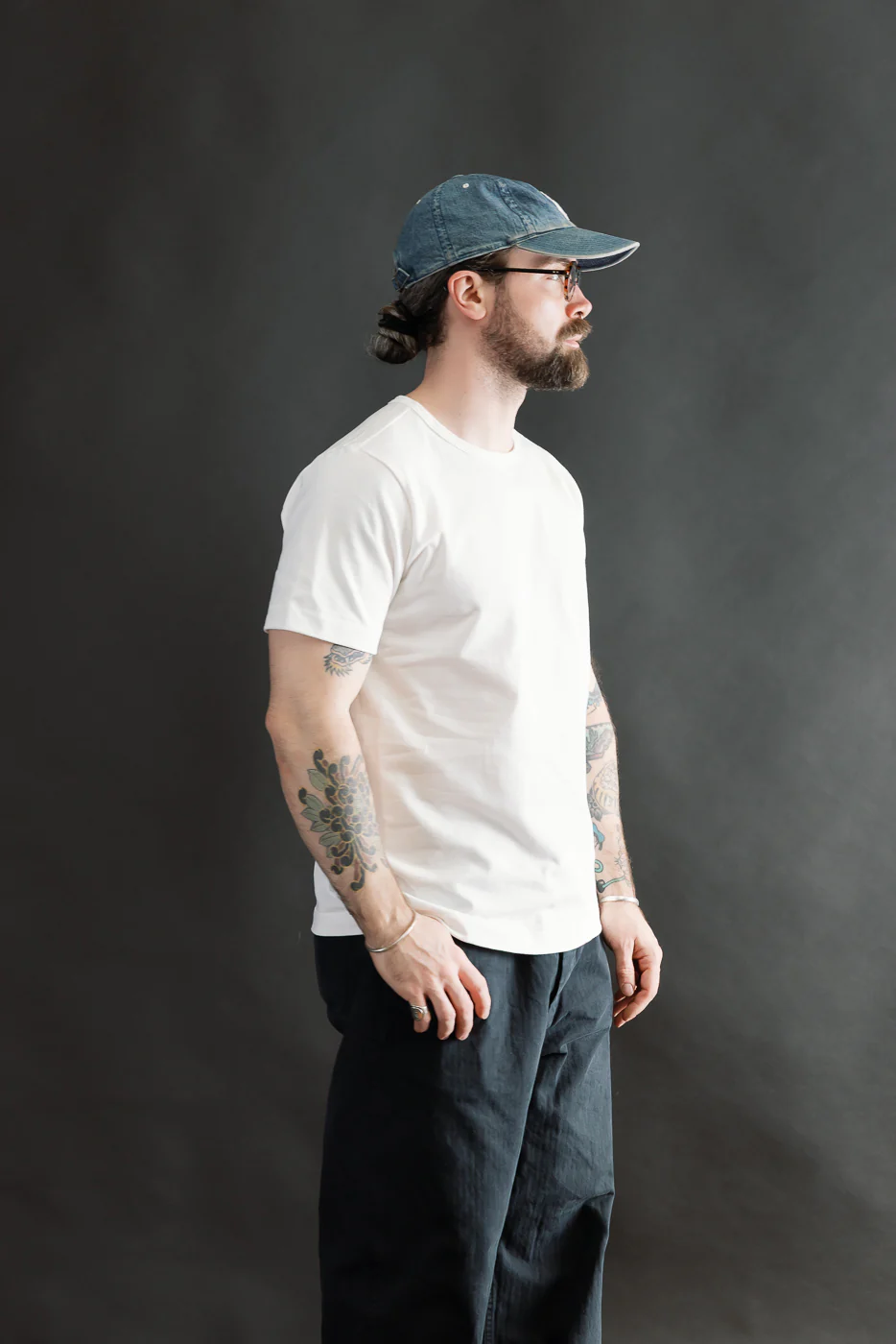 215.01 - 7.2oz Loopwheeled T-Shirt Classic Fit - White - Image 9
