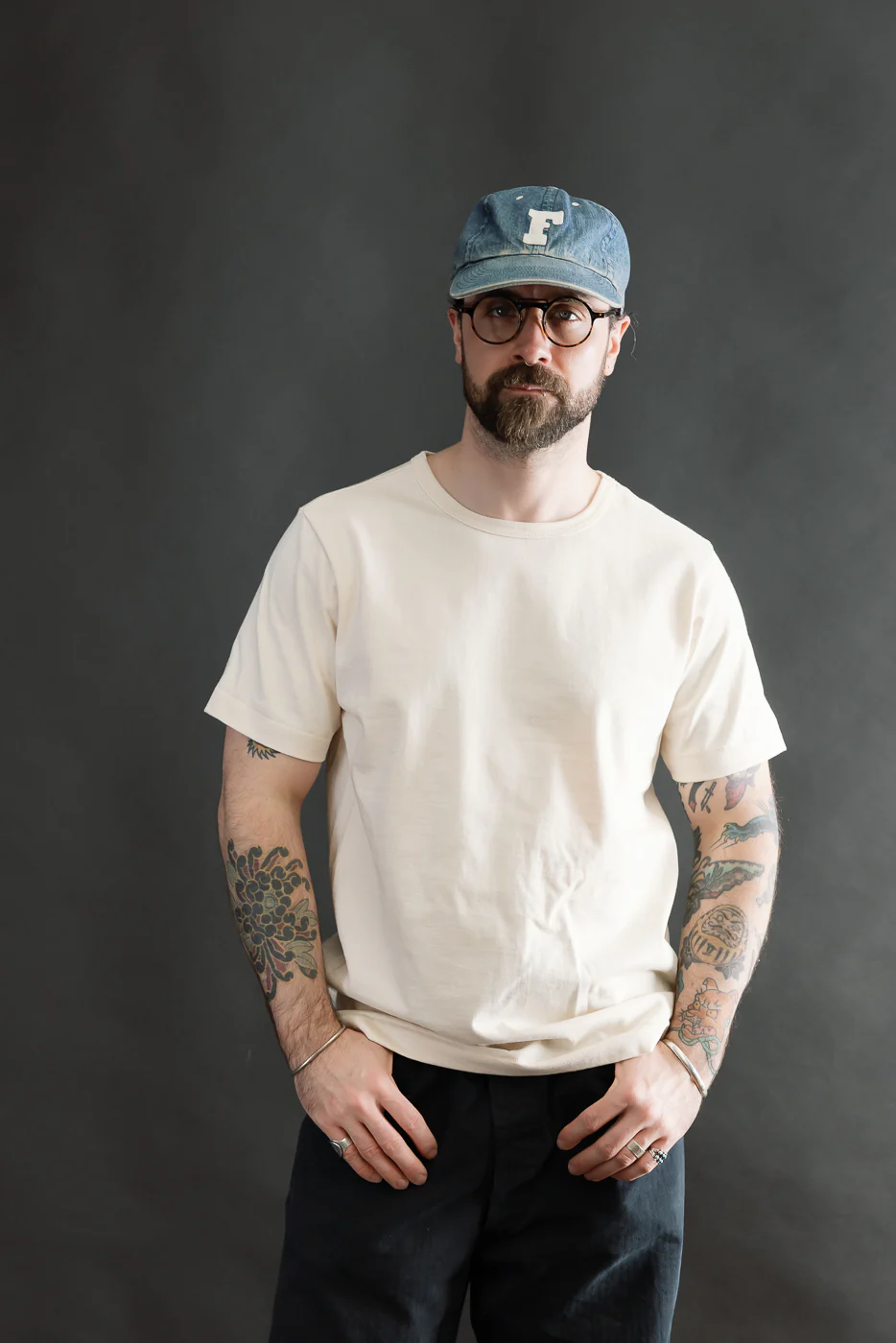 215.02 - 7.2oz Loopwheeled T-Shirt Classic Fit - Nature - Image 8