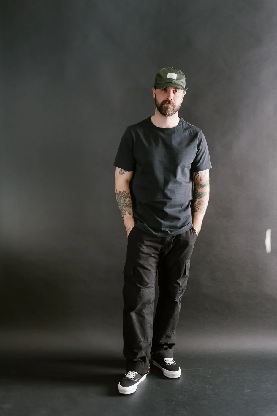 215.98 - 7.2oz Loopwheeled T-Shirt Classic Fit - Charcoal - Image 5