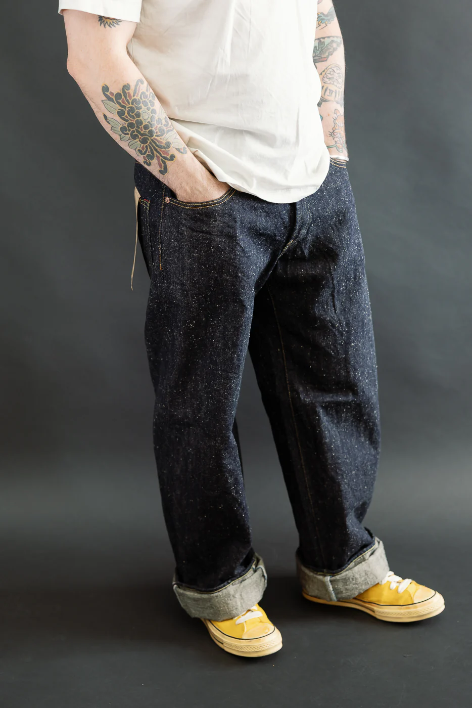 222-13.7NEP - 13.7oz "Nep" Selvedge Denim - Super Wide Straight - Image 11