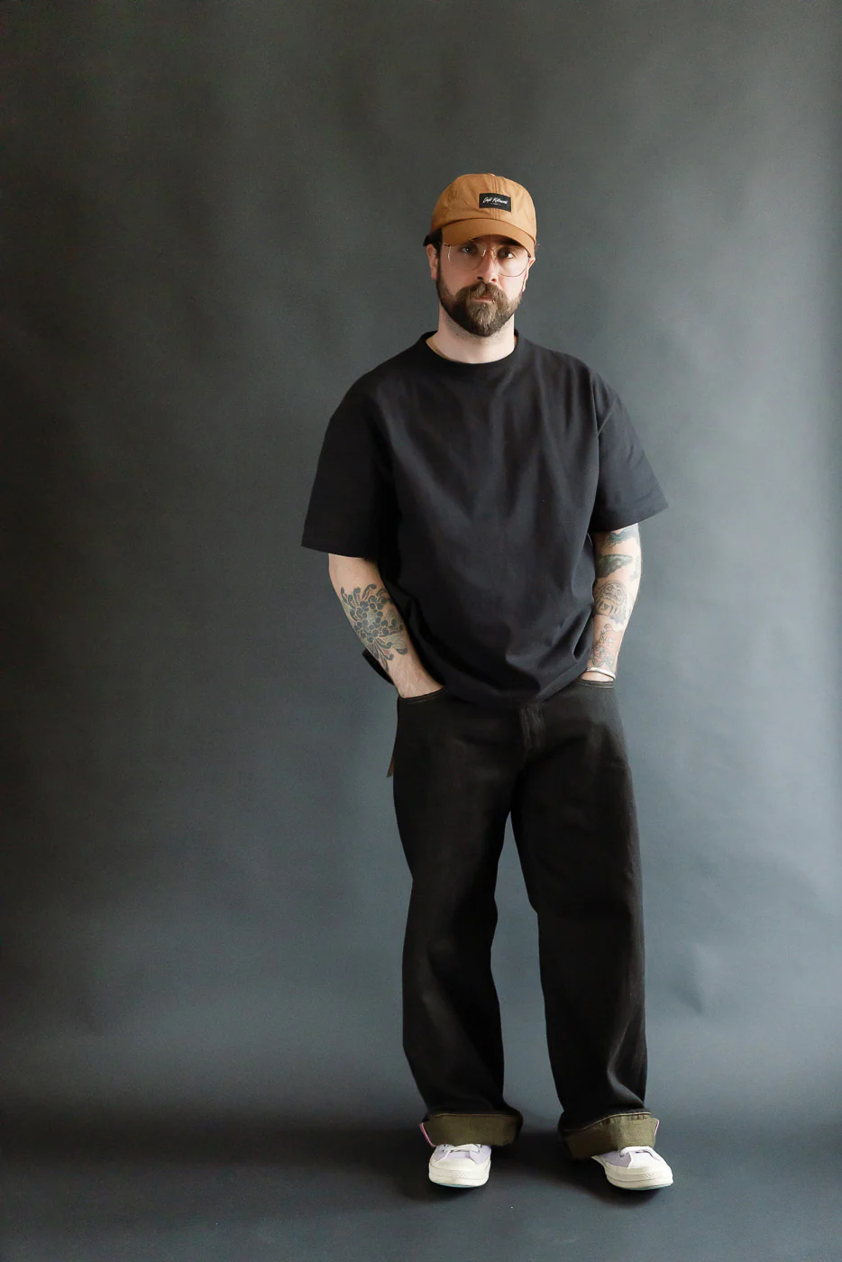 222-BKOL - 12.5oz "Black x Olive" Selvedge Denim - Super Wide Straight - Image 7