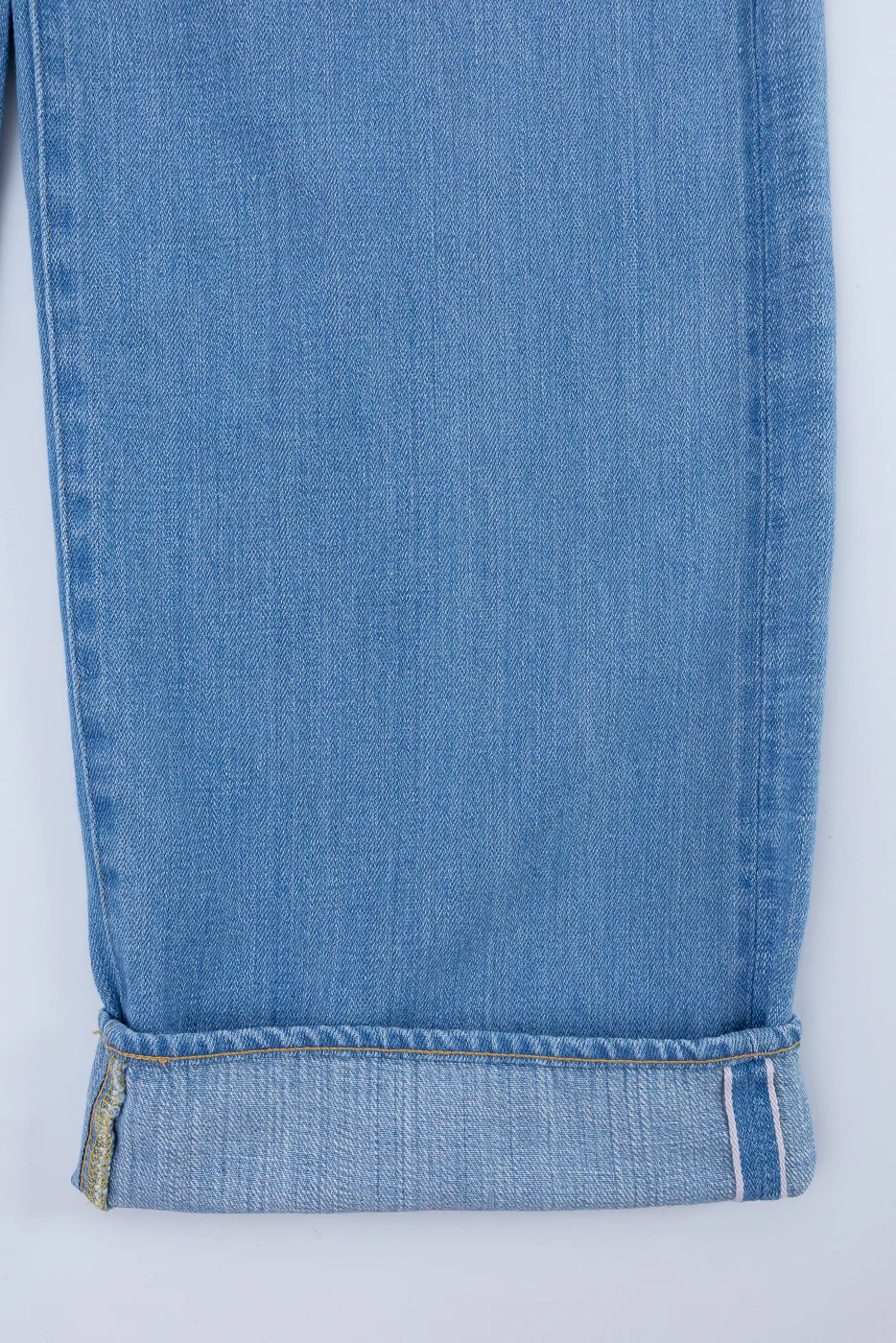 222-Kiraku-BB - 12oz "Bio Bleach" Washed Selvedge Denim - Super Wide Straight - Image 5