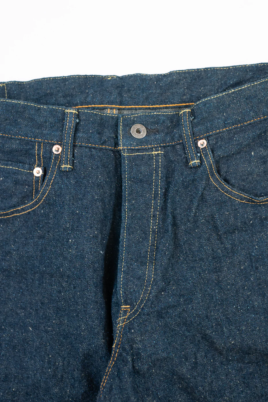 222CCD-GOLV - 15oz "Concrete Denim Grey Olive" Selvedge Denim - Super Wide Straight - Image 3