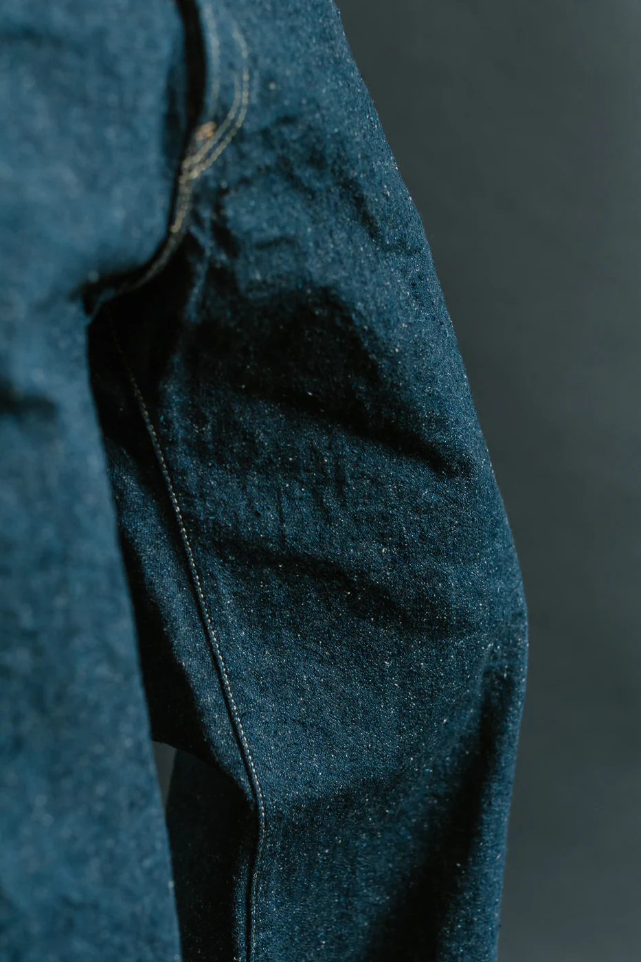 222CCD-GOLV - 15oz "Concrete Denim Grey Olive" Selvedge Denim - Super Wide Straight - Image 7