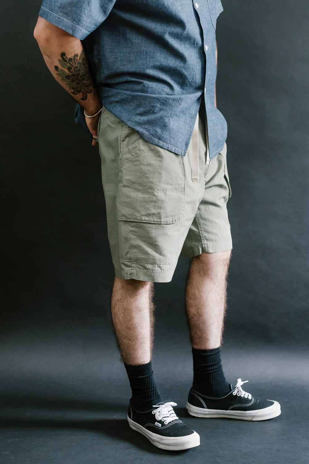 2323E-HCP2 - EZ Dee's Poplin Shorts - Sage - Image 10