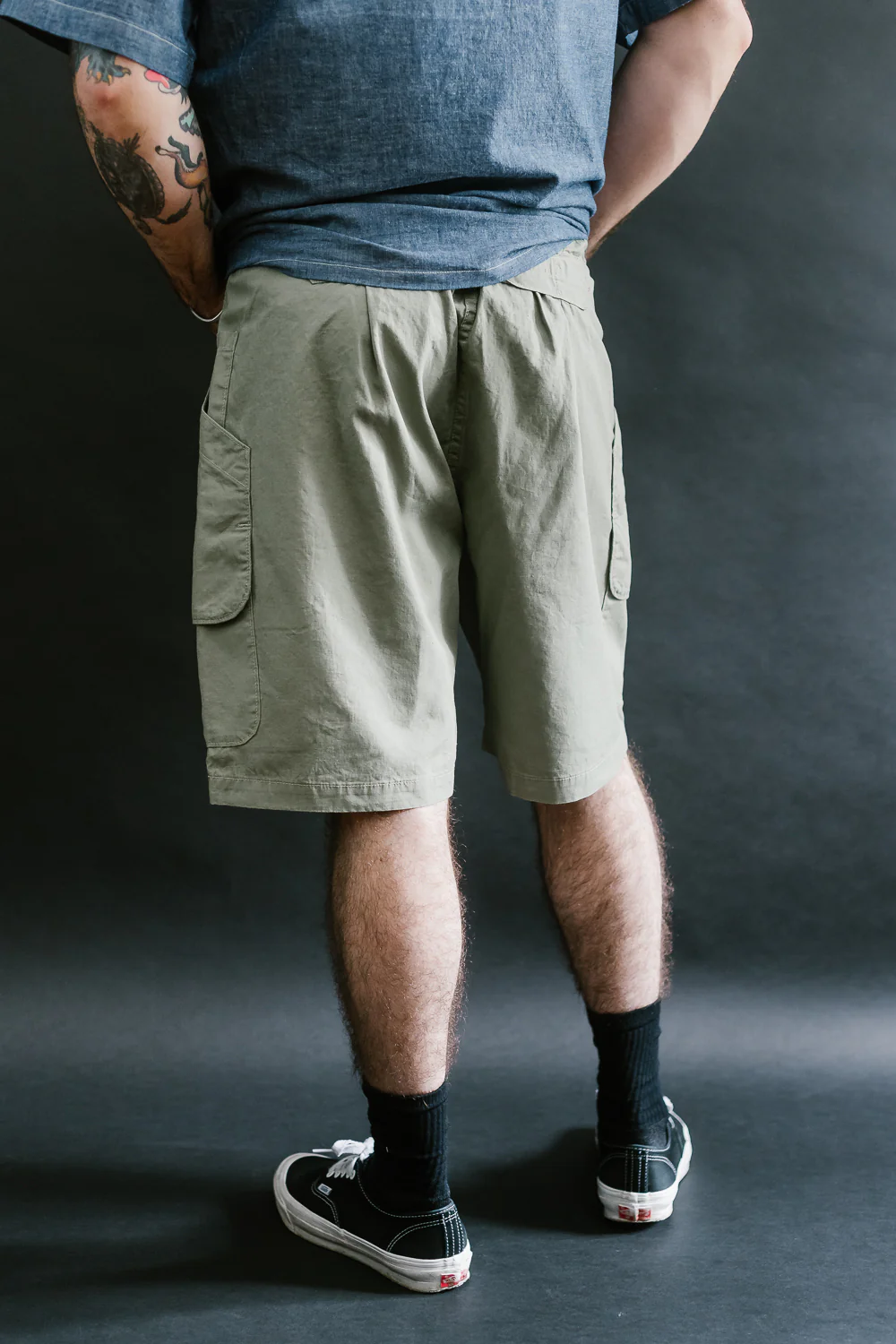 2323E-HCP2 - EZ Dee's Poplin Shorts - Sage - Image 13
