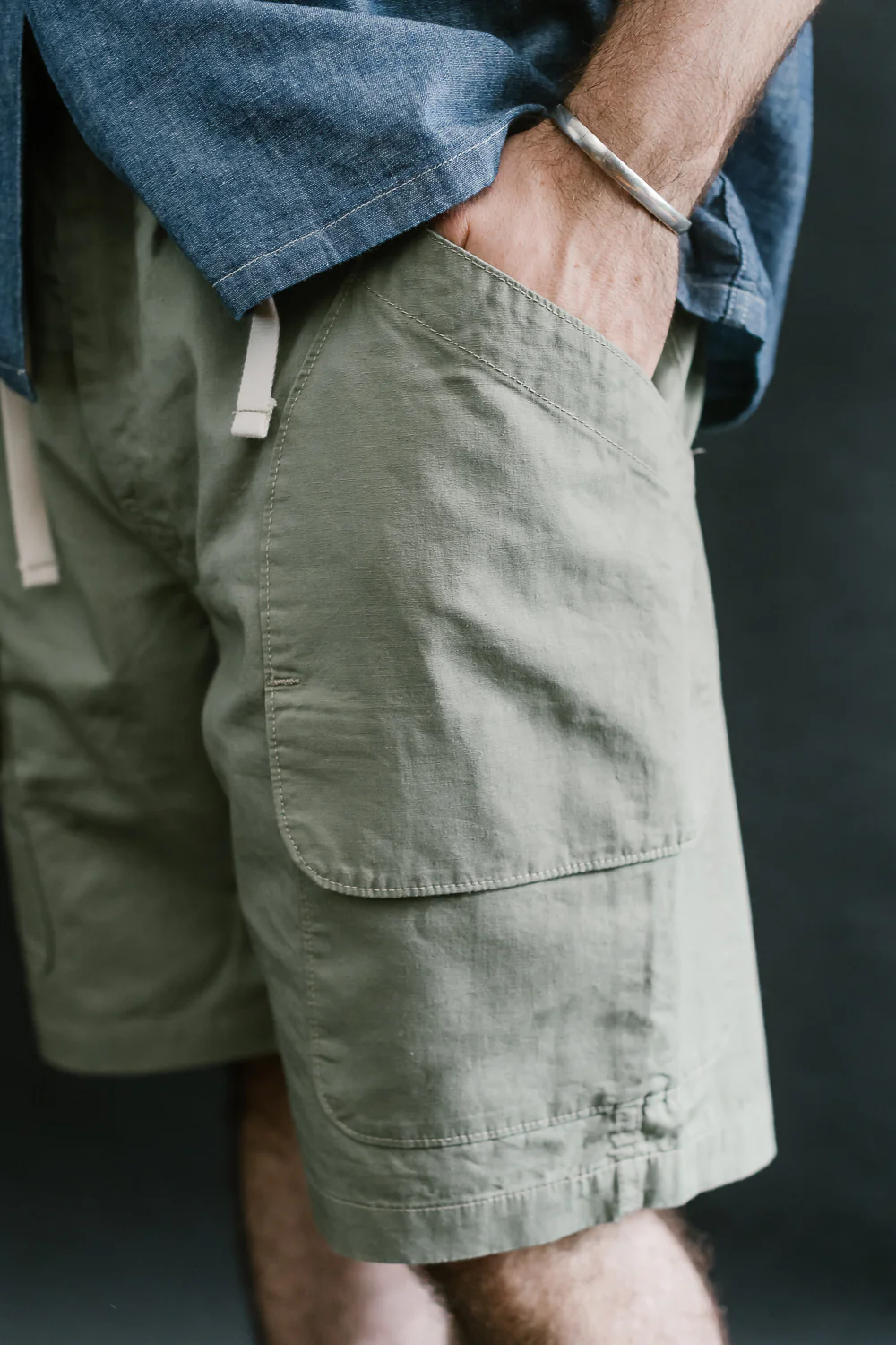 2323E-HCP2 - EZ Dee's Poplin Shorts - Sage - Image 18