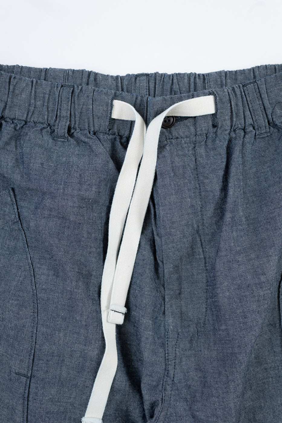 2323E-MC - E-Z Dee's Shorts Medium Weight Chambray - Indigo - Image 3