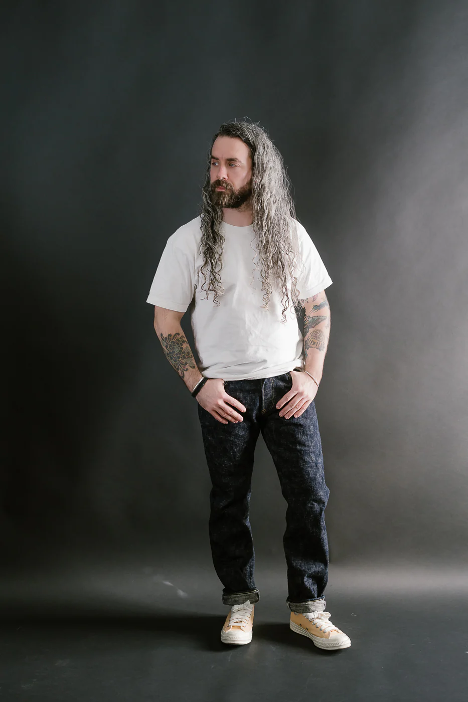 246-KA - 17oz "Kasuri" Slub Selvedge Denim - Clean Straight - Image 7