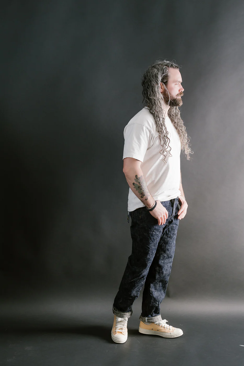 246-KA - 17oz "Kasuri" Slub Selvedge Denim - Clean Straight - Image 8