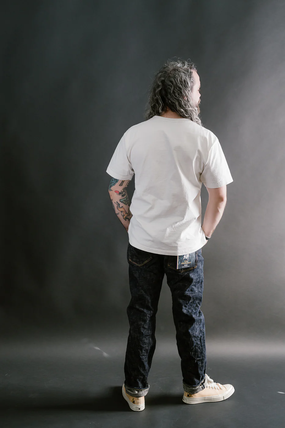 246-KA - 17oz "Kasuri" Slub Selvedge Denim - Clean Straight - Image 9