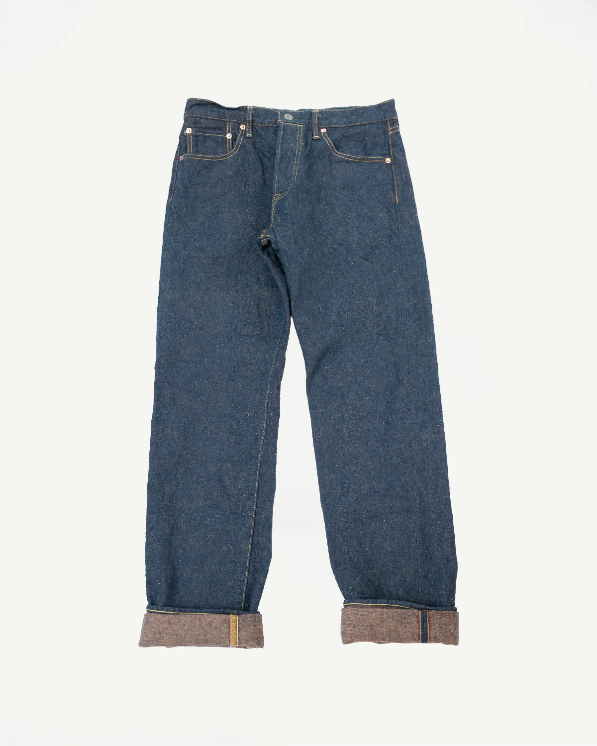 246CCD-MOCA - 15oz "Concrete Denim Mocha" Selvedge Denim - Clean Straight